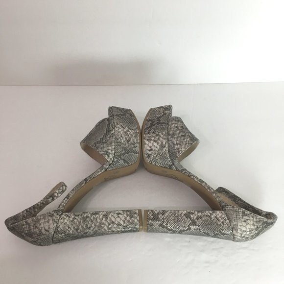 Chinese Laundry Women's Snakeskin Avenue 2 Platform Sandal Block Heels 8.5 NEW - Picture 8 of 16